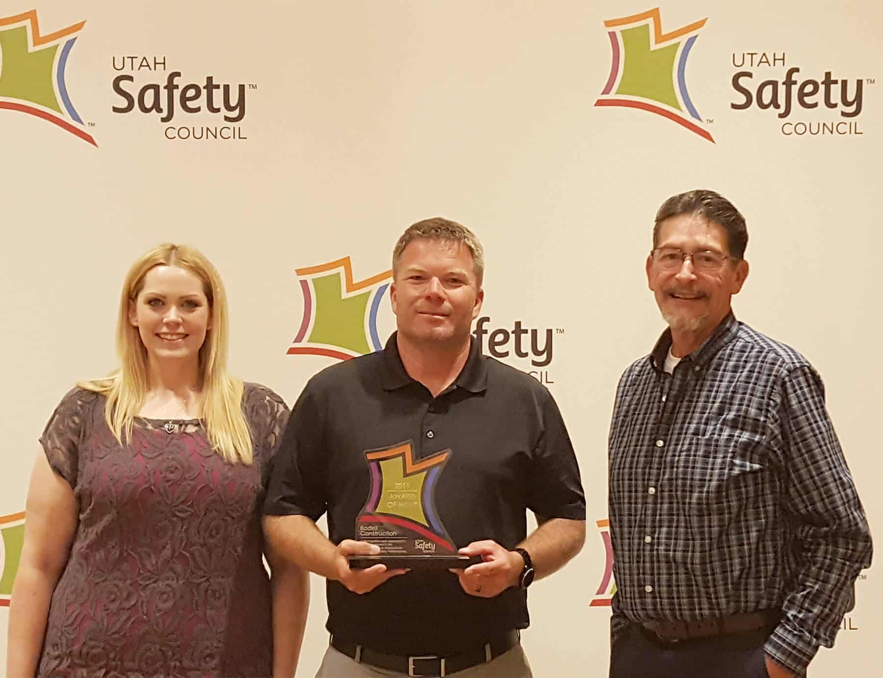 2019 Utah Safety Award of Merit for Outstanding Performance